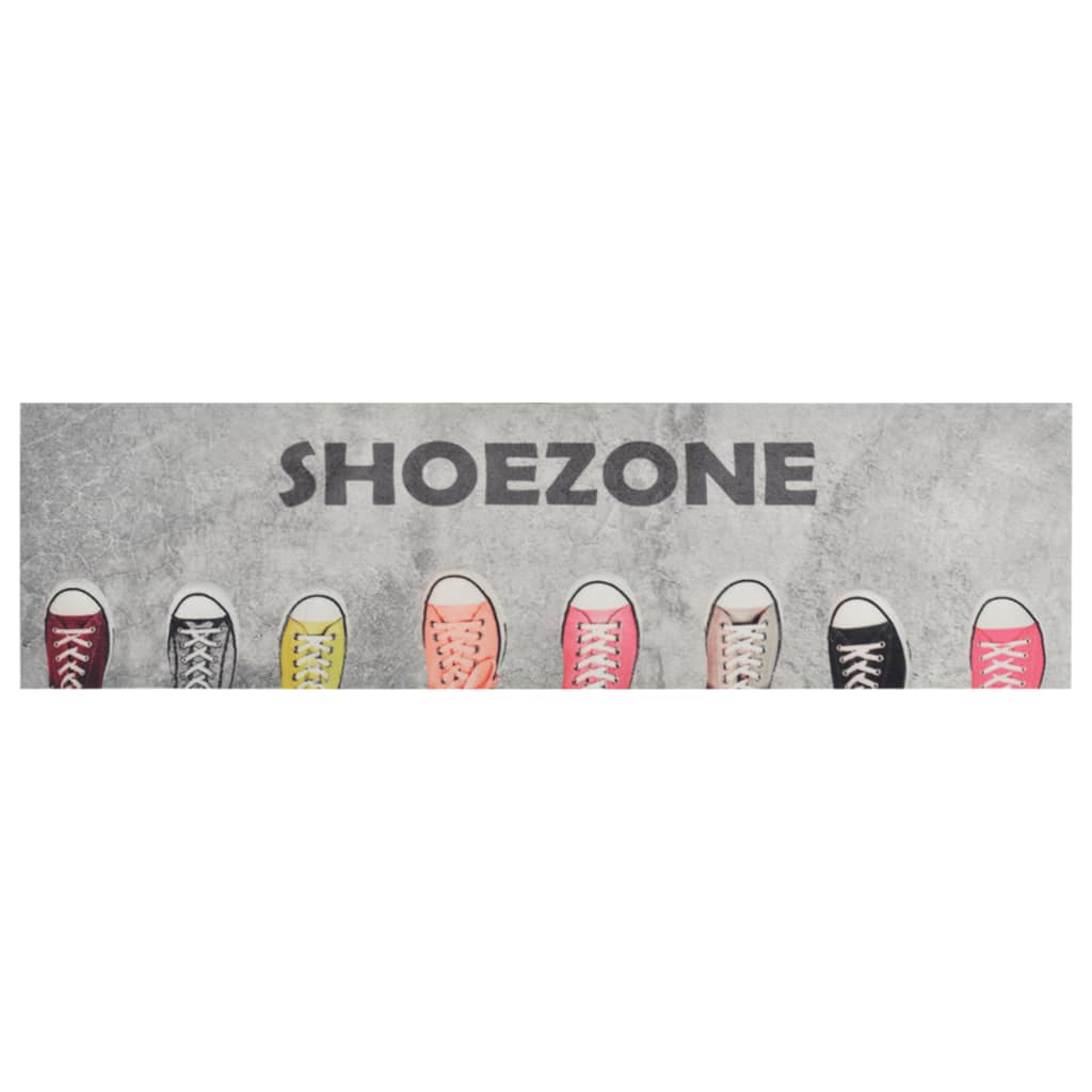 Vidaxl Cuisine Mat Wasable Shoezone Imprimée 45x150 cm Velvet