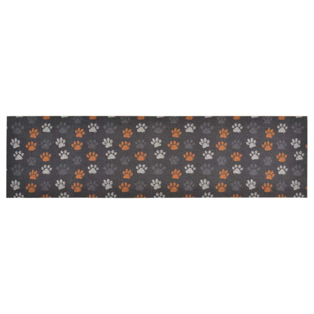 Vidaxl Cuisine Mat Washing Put Imprimer 45x150 cm Velvet