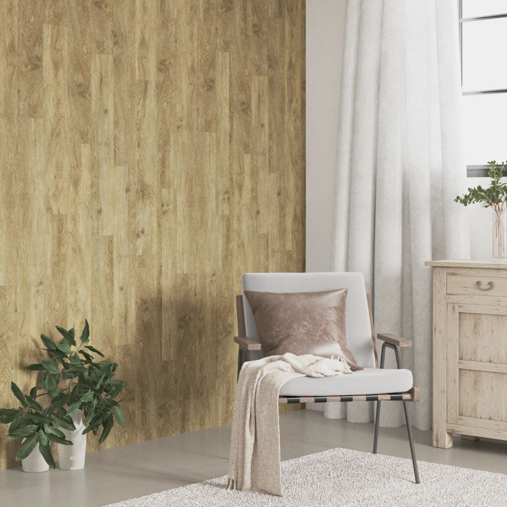 Panneaux muraux vidaxl en bois 4,12 m² pvc marron