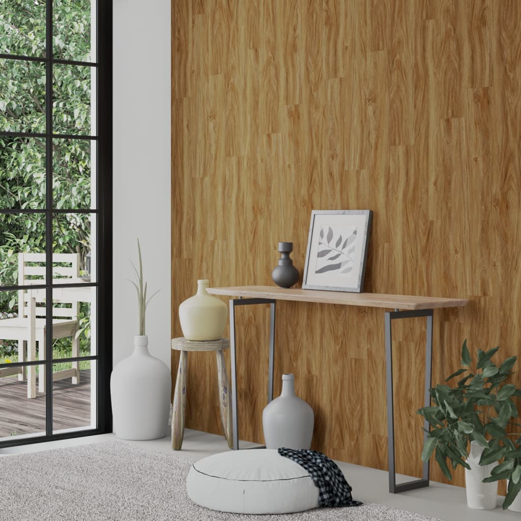 Panneaux muraux vidaxl en bois 4,12 m² pvc marron