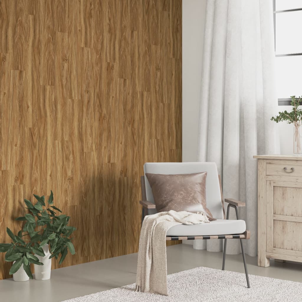Panneaux muraux vidaxl en bois 4,12 m² pvc marron