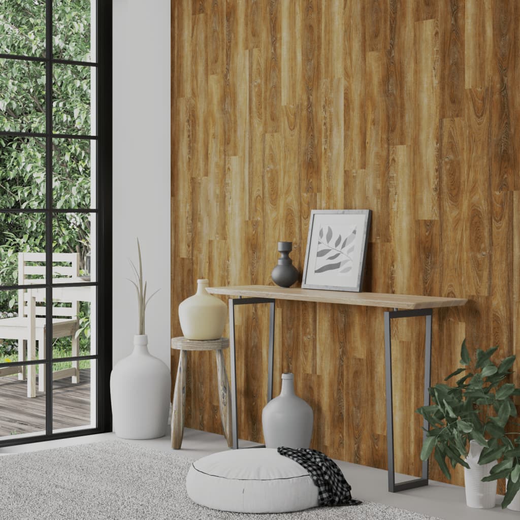Panneaux muraux vidaxl en bois 4,12 m² pvc marron