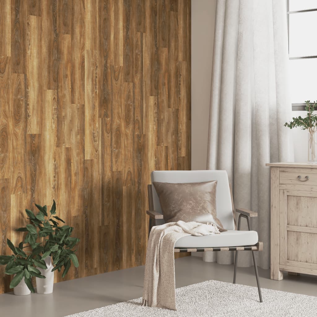 Panneaux muraux vidaxl en bois 4,12 m² pvc marron