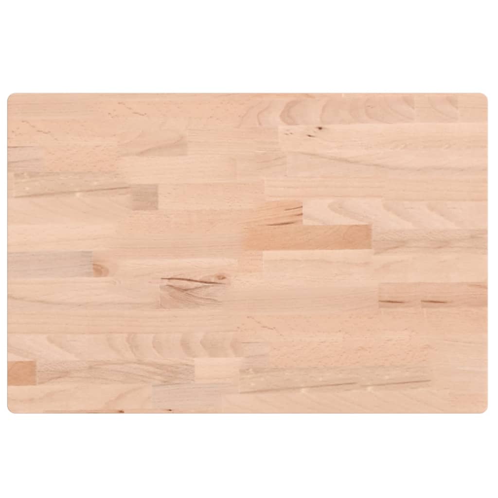 Plan vasque Vidaxx 60x40x2,5 cm en bois de hêtre massif