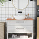 Tableau de lavabo Vidaxl 100x60x1,5 cm Beech Wood