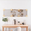 Miroir mural Vidaxl avec LEDS Verre rectangulaire de 30x100 cm