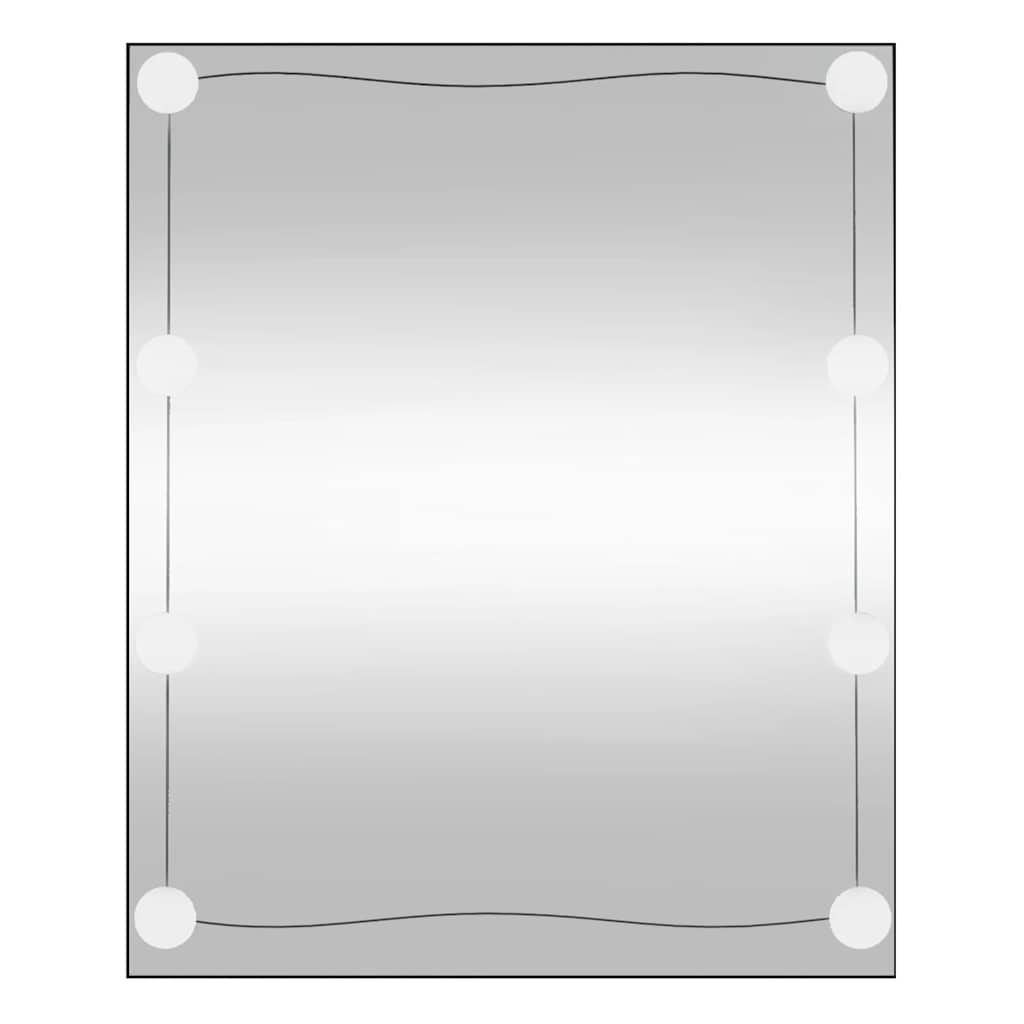 Miroir mural Vidaxl avec LEDS Verre rectangulaire de 50x60 cm