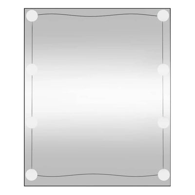 Miroir mural Vidaxl avec LEDS Verre rectangulaire de 50x60 cm
