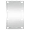 Miroir mural Vidaxl avec LEDS Verre rectangulaire de 50x80 cm