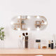Miroir mural Vidaxl avec LED Verre ovale de 20x50 cm