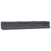 Coussins de palette vidaxl 7 st tissu anthracite -colored
