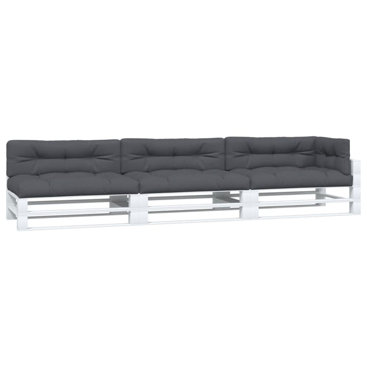 Coussins de palette vidaxl 7 st tissu anthracite -colored