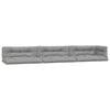 Coussins de palette vidaxl 7 st tissu gris