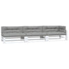 Coussins de palette vidaxl 7 st tissu gris