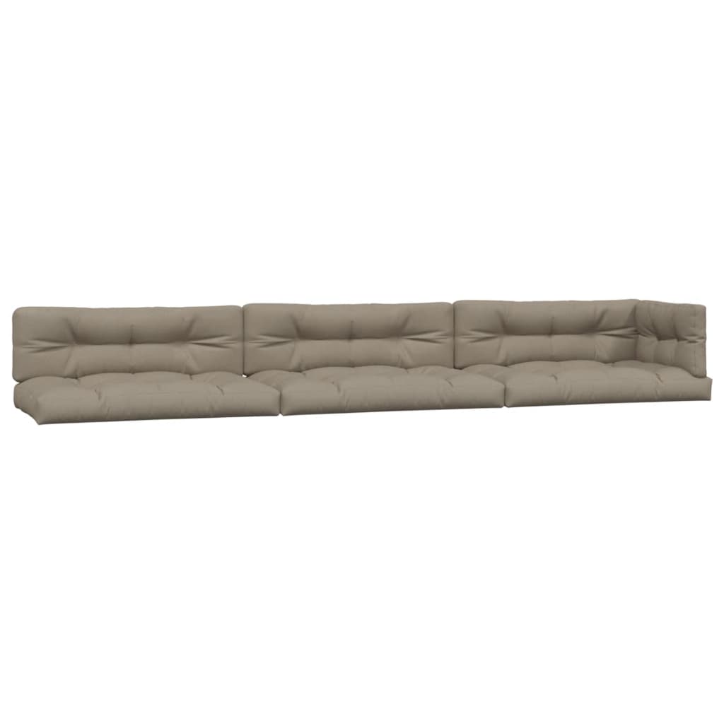 Coussins de palette vidaxl 7 St tissu taupe