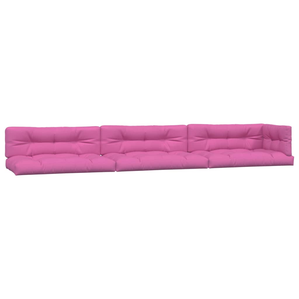 Coussins de palette vidaxl 7 st tissu rose
