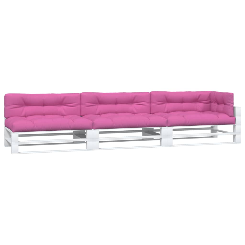 Coussins de palette vidaxl 7 st tissu rose