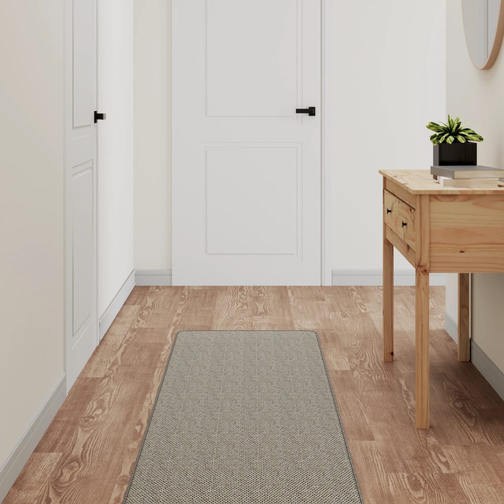 Vidaxl Carpet Runner 50x200 cm Sisal Look Silver Colored