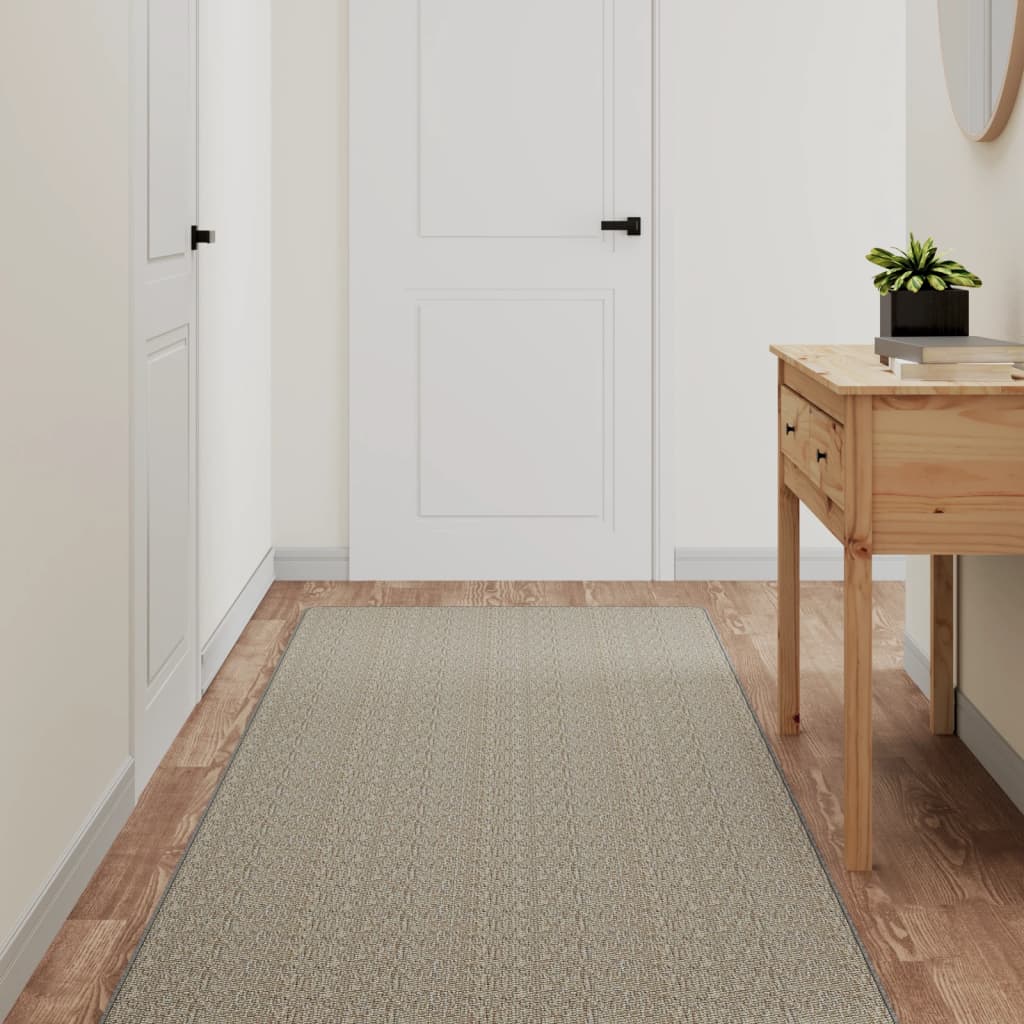 Vidaxl Carpet Runner 80x250 cm Sisal Look Silver Colored
