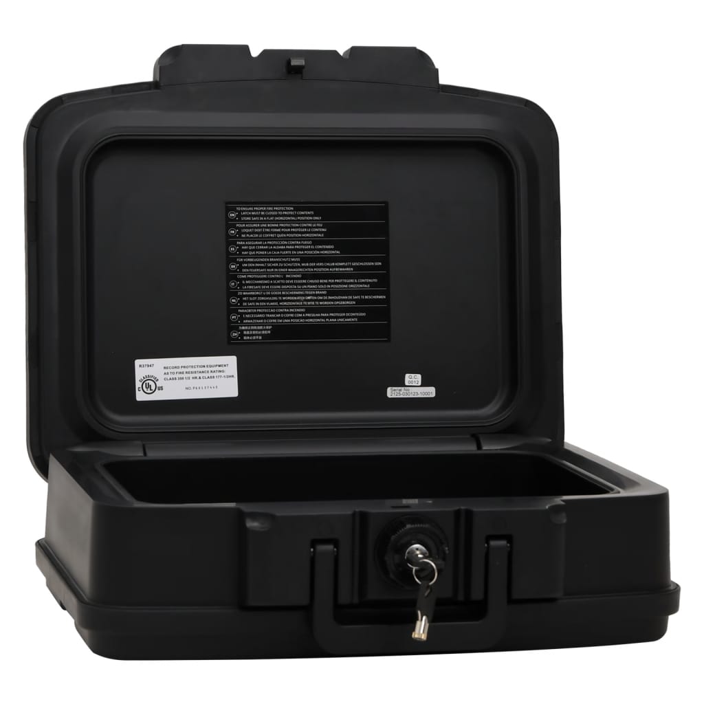 Vidaxl Safe 44x37x16,5 cm noir