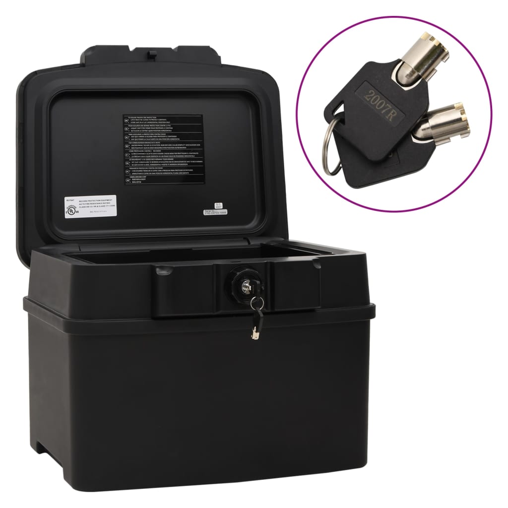 Vidaxl Safe 44x37x34 cm noir