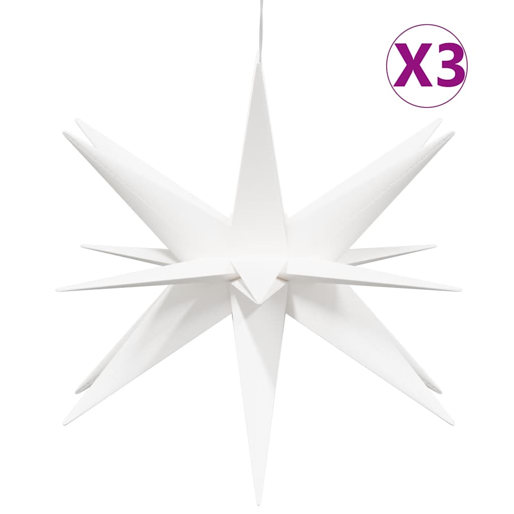 Vidaxx lumières de Noël avec LED 3 pcs pliable 57 cm blanc