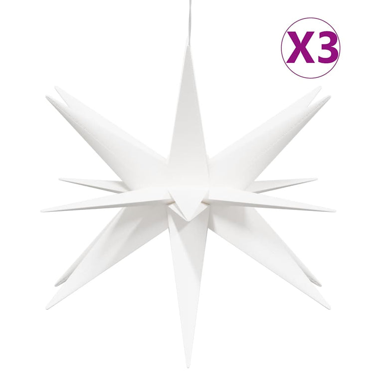 Vidaxx lumières de Noël avec LED 3 pcs pliable 57 cm blanc