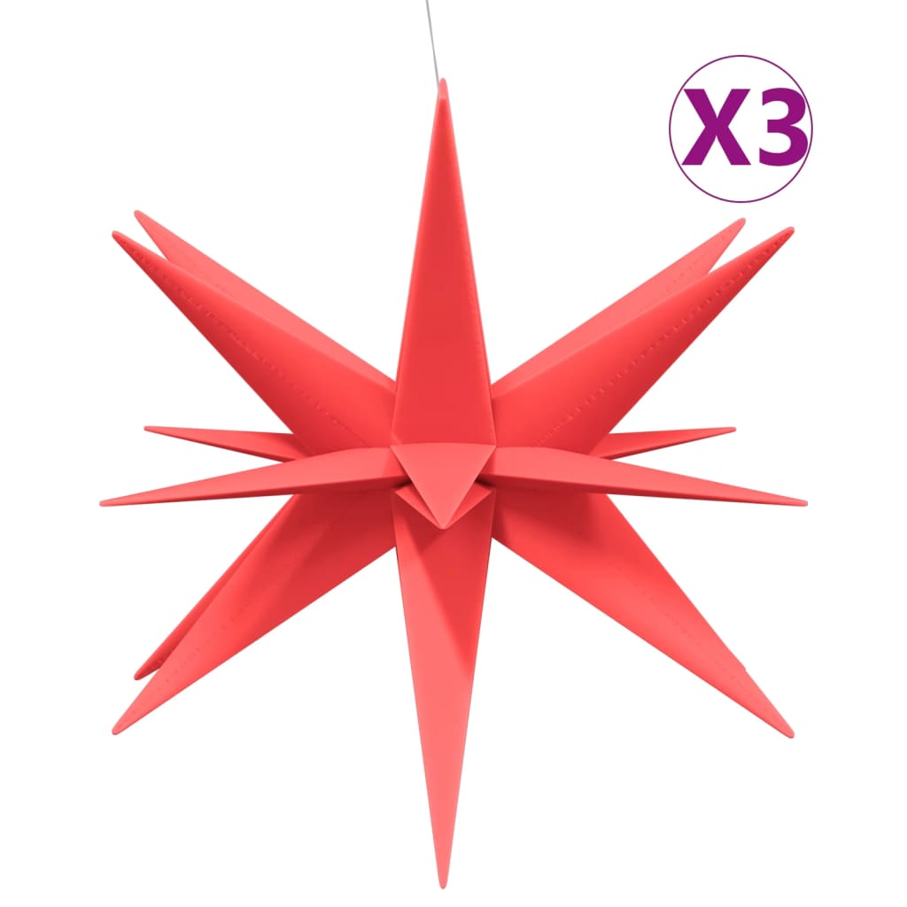 Lampes de Noël Vidaxl avec LEDS 3 PCS Pliant 100 cm de rouge