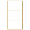 Vidaxl Walk-In Muron de douche transparent 100x195 cm ESG-Glas Gold coloré