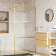 Vidaxl Walk-In Muron de douche transparent 100x195 cm ESG-Glas Gold coloré