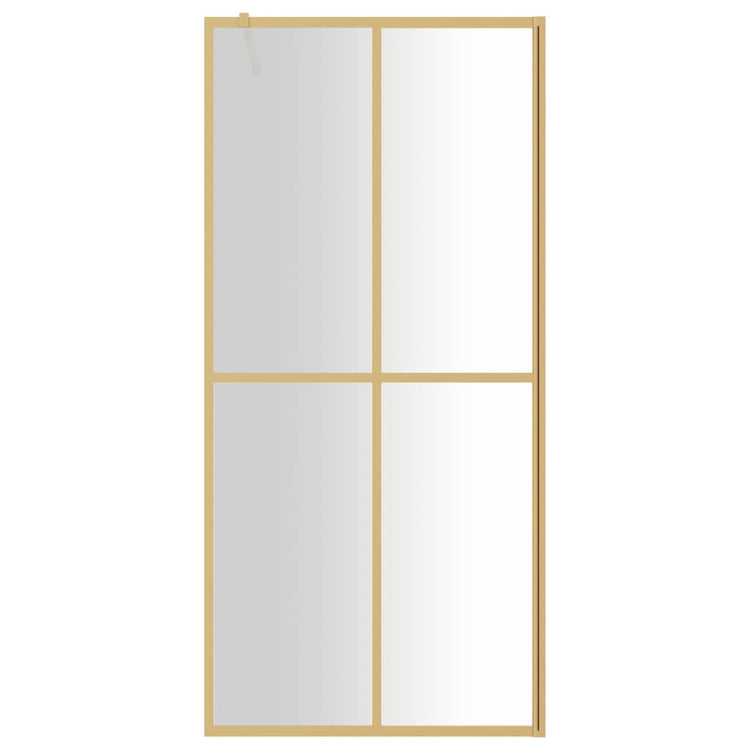 Vidaxl Walk-In Muron de douche transparente 80x195 cm ESG-Glas Gold coloré