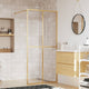 Vidaxl Walk-In Mur de douche transparent 90x195 cm ESG Glass Gold Couleurs