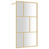 Vidaxl Walk-In Muron de douche transparent 100x195 cm ESG-Glas Gold coloré
