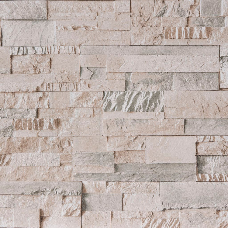 Vidaxl Fore's Wallpaper 3D Stone-look 10x0,53 m gris et beige