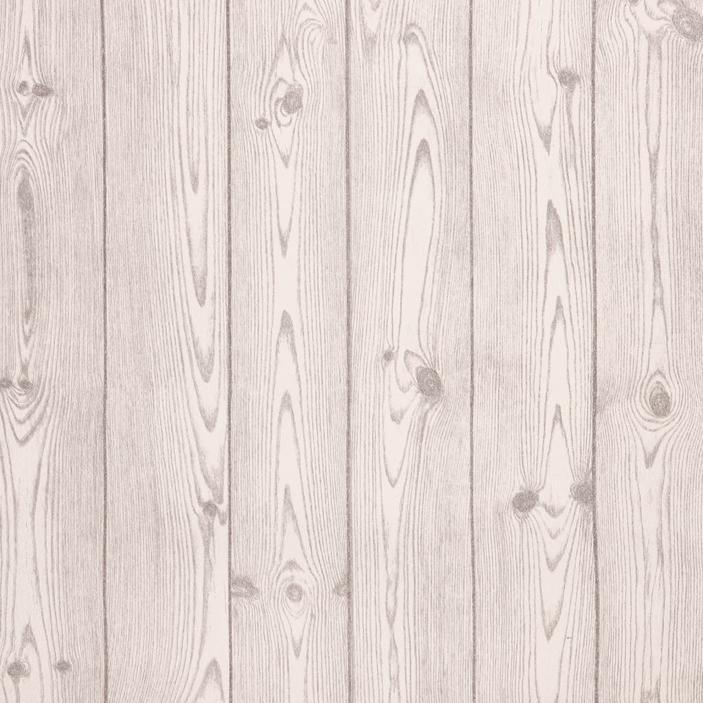 Vidaxl Fore's Wallpaper 3d Houtsnven 10x0,53 m gris