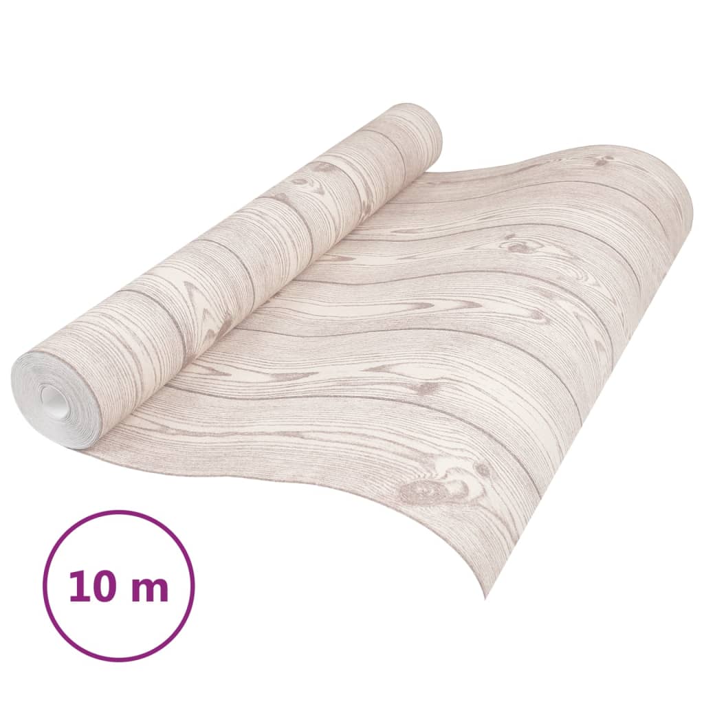 Vidaxl Fore's Wallpaper 3d Houtsnven 10x0,53 m gris