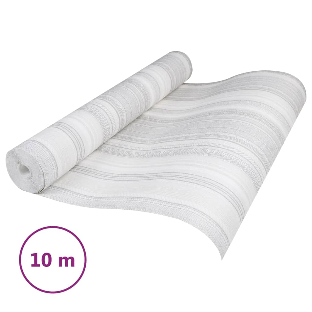 Vidaxl Fore's Wallpaper 3D Striping motif 10x0,53 m gris
