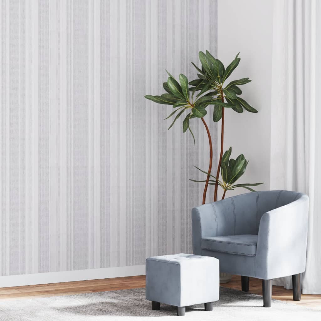 Vidaxl Fore's Wallpaper 3D Striping motif 10x0,53 m gris