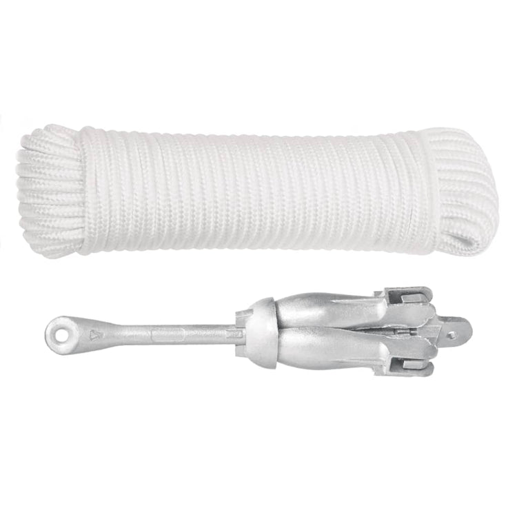 Vidaxl avec corde collapable de 3,2 kg d'argent en fer forgé de couleur