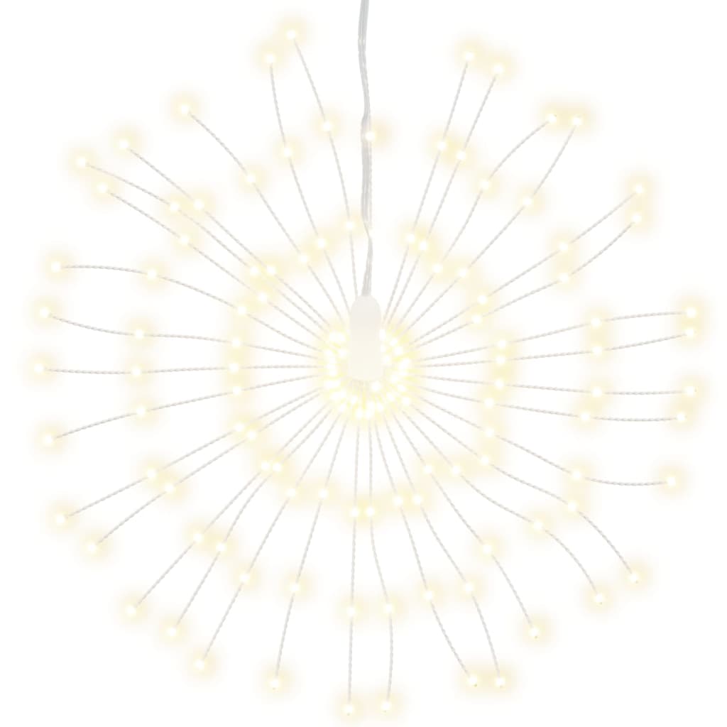 Vidaxl Christmas Lighting Fireworks 8 ST 140 LEDS BLANCS CHAUDS 17 CM