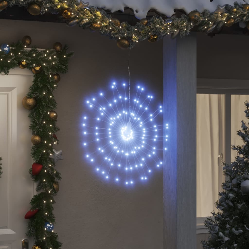 Vidaxl Christmas Lighting Fireworks 8 ST 140 Cold-LEDS blanc 17 cm