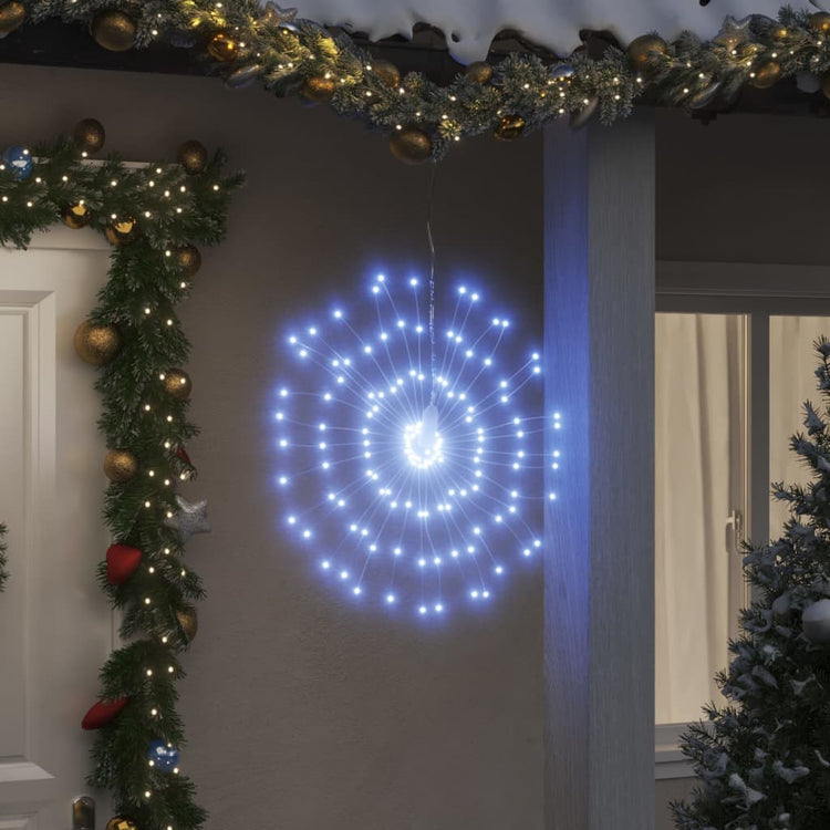 Vidaxl Christmas Lighting Fireworks 8 ST 140 Cold-LEDS blanc 17 cm