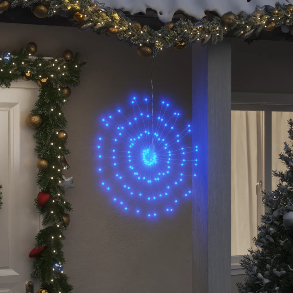 Vidaxl Christmas Lighting Fireworks 8 ST 140 BLUE LEDS 17 cm