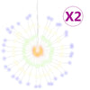 Vidaxl Christmas Lighting Fireworks 2 ST 140 LEDS MULTIFOLORES 17 cm