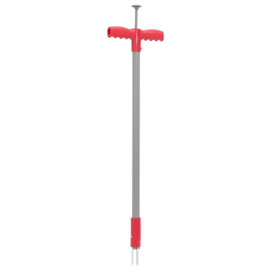 Vidaxl Weed Plug 93,5 cm en poudre en poudre en acier et gris