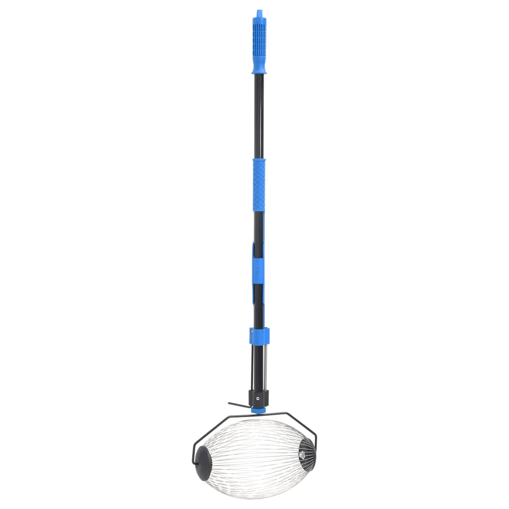 Collecteur d'écrou vidaxl 127 cm en acier bleu