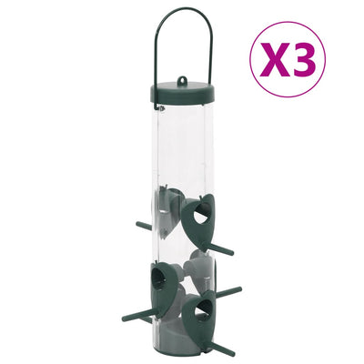 Vidaxl Feeds 3 ST 17x17x32 cm vert foncé