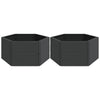 Vidaxl planteurs 2 st pp anthracite -colored