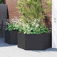 Vidaxl planteurs 2 st pp anthracite -colored