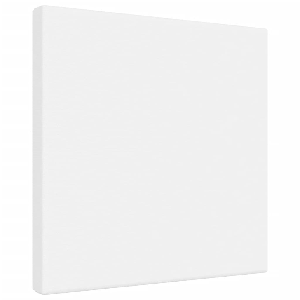 Vidaxl toile en toile 12 st tissu et pin massif blanc